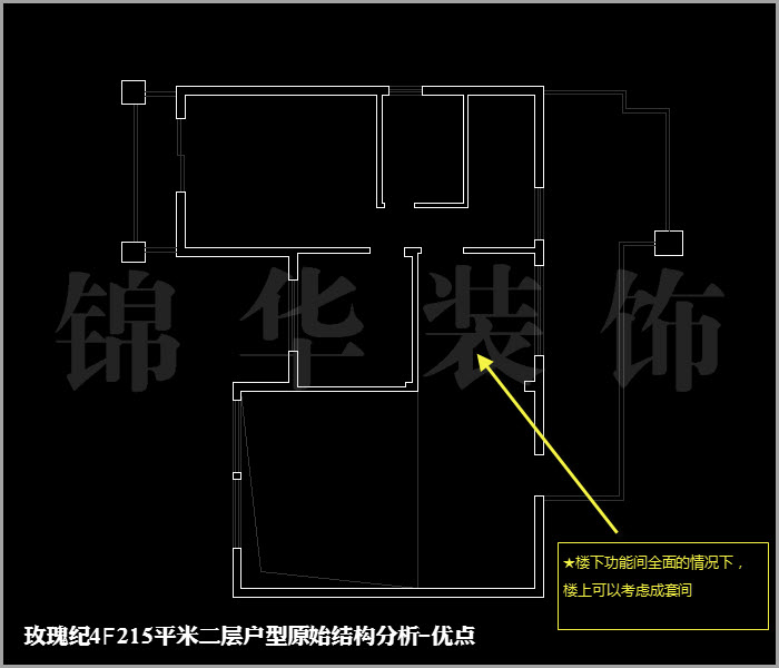 融僑中央花園玫瑰紀(jì)四樓215平米 戶型