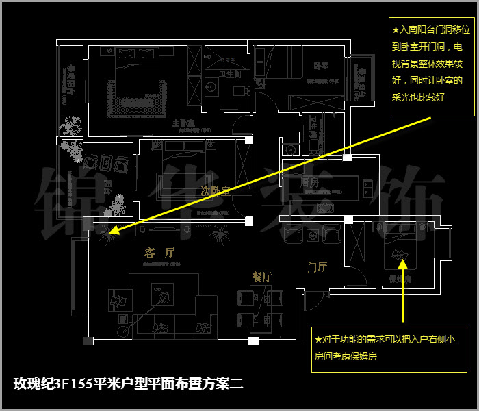 融僑中央花園玫瑰紀三樓155平米 戶型